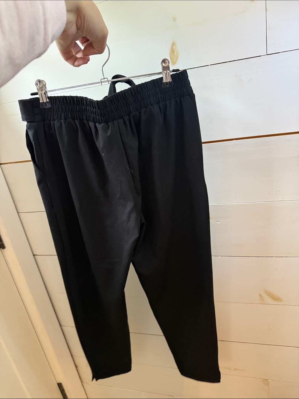 Nicole Miller Black Tie-Waist Tapered Pants - Picture 5 of 6